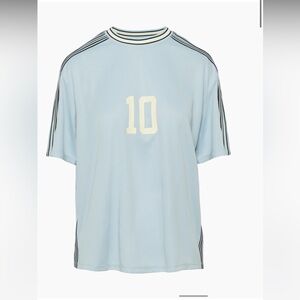 TNA Light Blue Men's Jersey with Number 10
